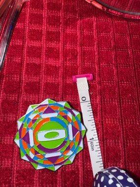 Oakley Multicolor Geometric Enamel Accent - Green, Orange, Purple, Blue